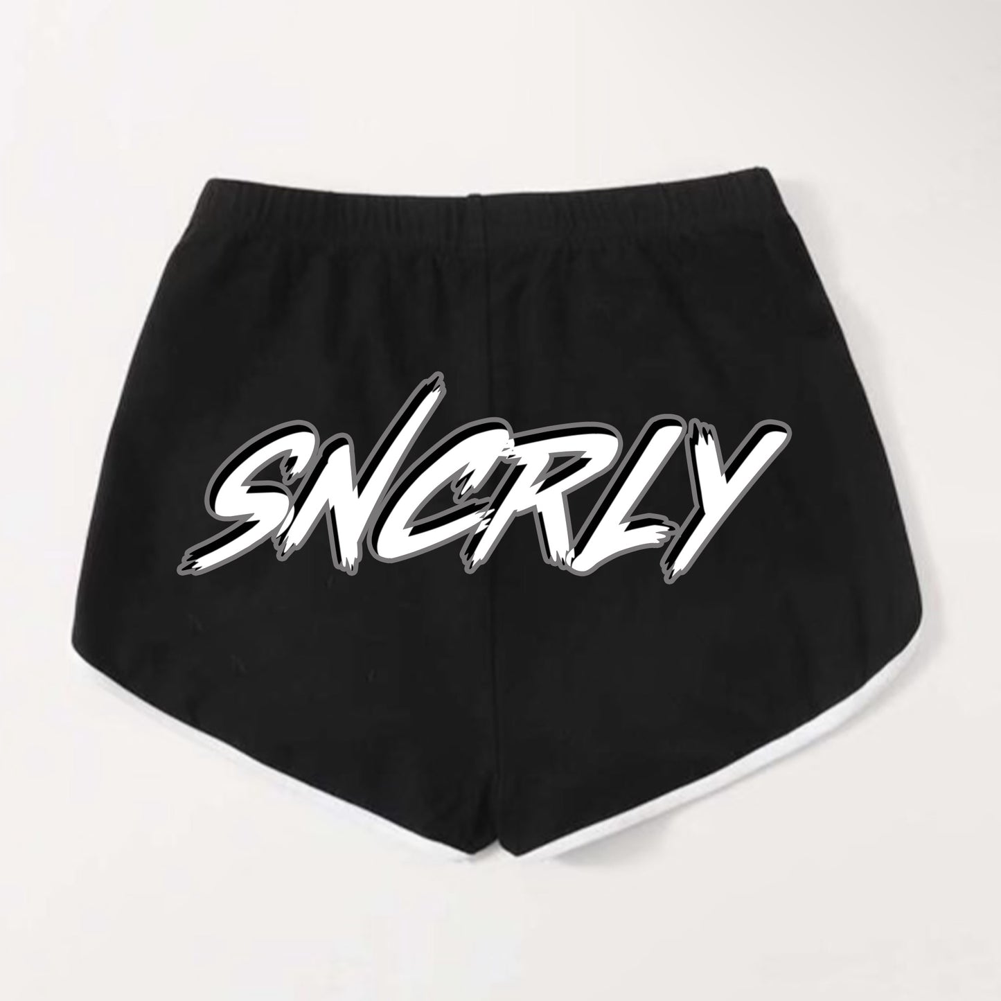 “Sncrly” shorts